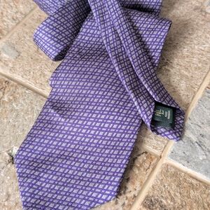 Ralph Lauren Purple Checkered Tie